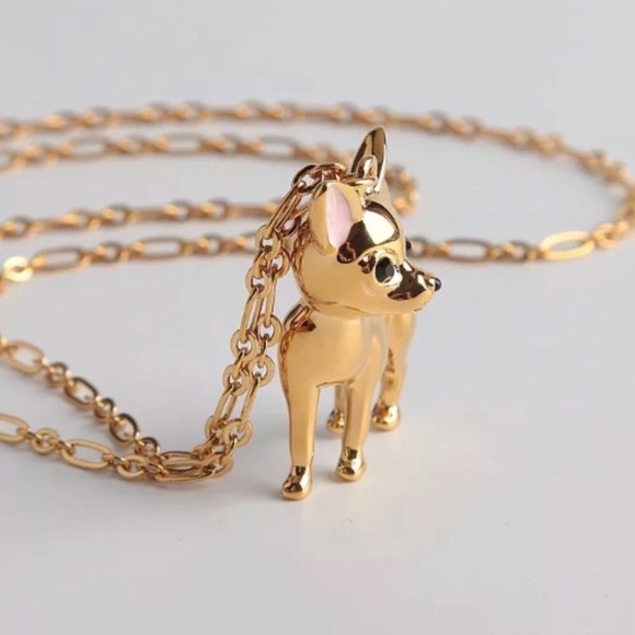 Kate Spade Haute Stuff Chihuahua Long Necklace - Picture 3 of 4